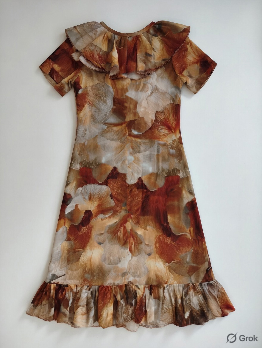 Oyster Printed Dress - cloth image 2